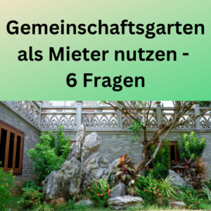 Gemeinschaftsgarten als Mieter nutzen - 6 Fragen