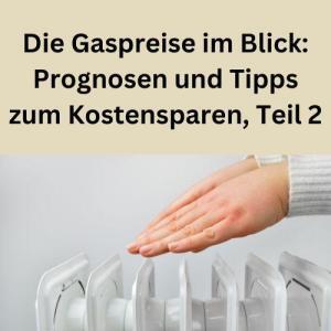 Die Gaspreise im Blick Prognosen und Tipps zum Kostensparen, Teil 2